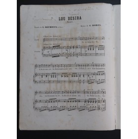 BOREL G. Lou Desira Nouvè Roumieux Dédicace Chant Piano ca1890