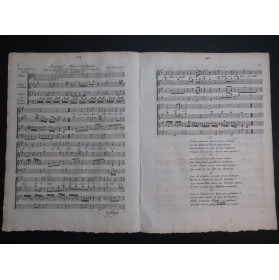 LANGLÉ Honoré A une Infidèle Chant Flûte Piano ou Harpe ca1790