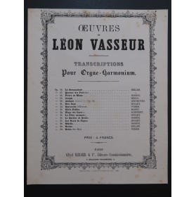 MOZART W. A. Les Noces de Figaro Léon Vasseur Orgue Harmonium ca1867