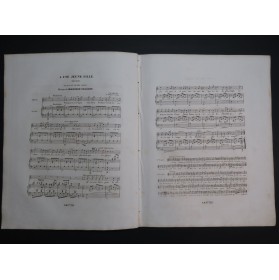 DELOCHE Maximin A une Jeune Fille Chant Piano ca1840