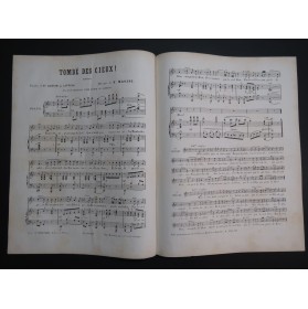 MASINI F. Tombé des Cieux Chant Piano XIXe siècle