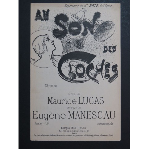 Au Son des Cloches Eugène Manescau Chant