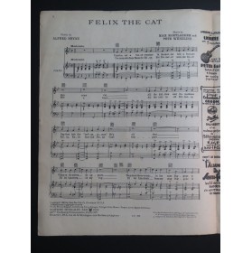 WENDLING Pete KORTLANDER Max Félix the Cat Chant Piano 1928