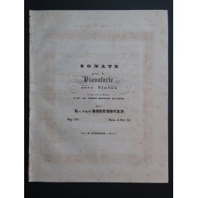 BEETHOVEN Sonate op 24 Piano ca1805