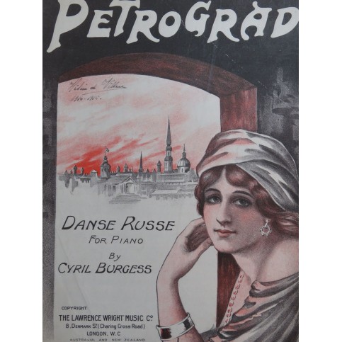 BURGESS Cyril Petrograd Piano 1914