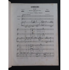 ROSSINI Semiramis No 13 bis Chant Piano ca1860