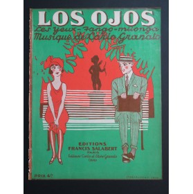 GRANATO Carlo Los Ojos Les Yeux Tango Piano 1925