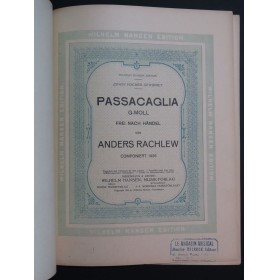 RACHLEW Anders Passacaglia g moll frei nach Händel Piano 1926