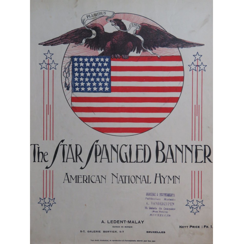The Star Spangled Banner American National Hymn Chant Piano