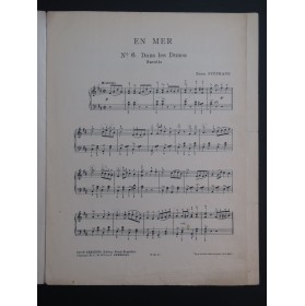 STÉPHANE Zénon En Mer Piano 1908