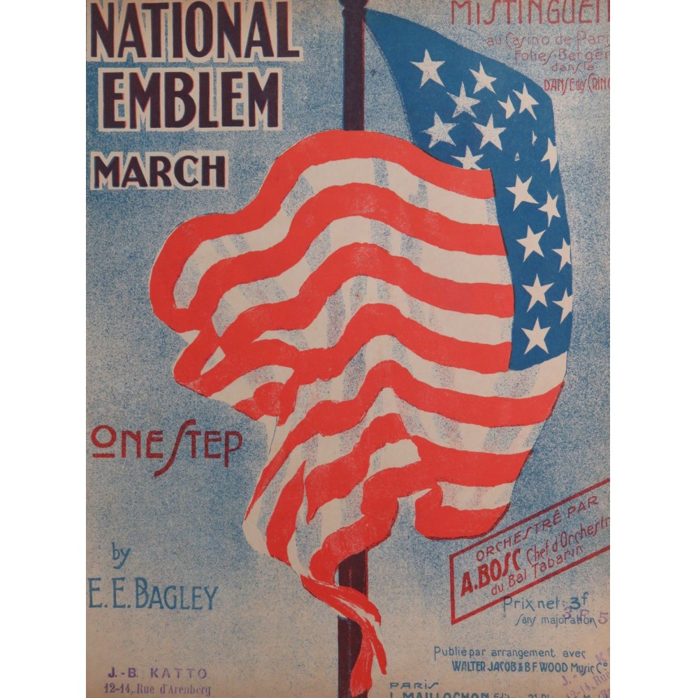 BAGLEY E. E. National Emblem Piano 1907