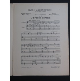 LAPARRA Raoul L'Épouse Châtiée Chant Piano 1926