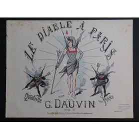 DAUVIN Gustave Le Diable à Paris Piano ca1880