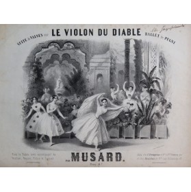 MUSARD Suite de Valses sur Le Violon du Diable Piano ca1850