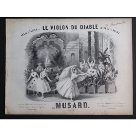 MUSARD Suite de Valses sur Le Violon du Diable Piano ca1850