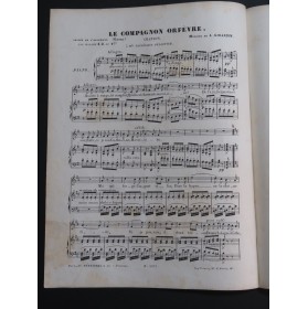 GIRARDIN A. Le Compagnon Orfèvre Chant Piano ca1860