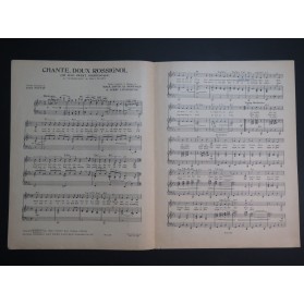 DAVID HOFFMAN LIVINGSTON Cendrillon Chante Doux Rossignol Chant Piano 1949