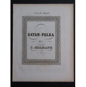 HERMANN G. Satan-Polka Piano XIXe siècle