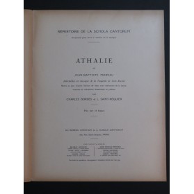MOREAU Jean-Baptiste Athalie Chant Piano 1920