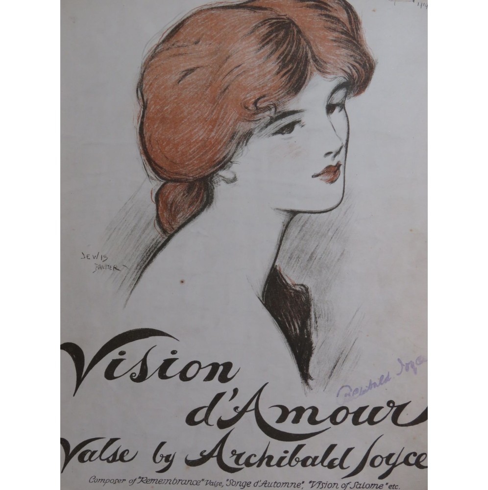JOYCE Archibald Vision d'Amour Piano 1909