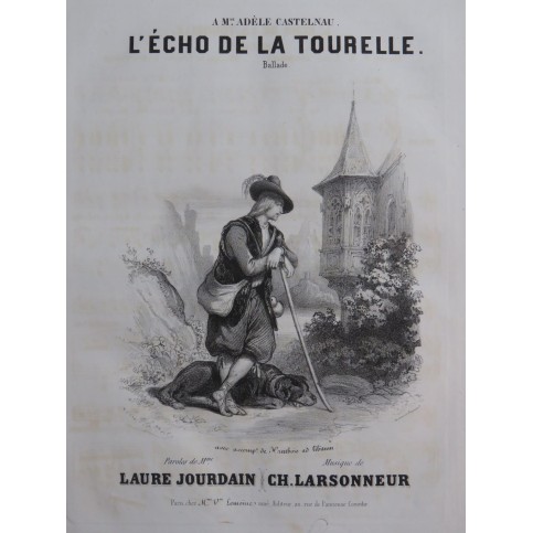 LARSONNEUR Charles L'Écho de la Tourelle Chant Piano ca1840