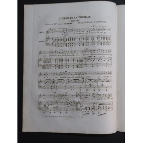 LARSONNEUR Charles L'Écho de la Tourelle Chant Piano ca1840