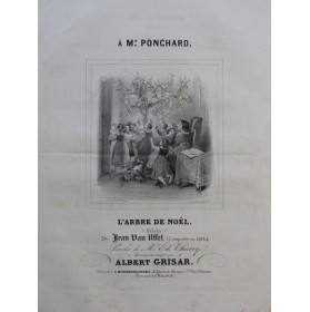 GRISAR Albert L'Arbre de Noël Chant Piano ca1840