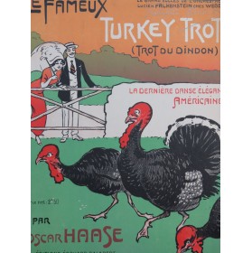 HAASE Oscar Le Fameux Turkey Trot Piano 1908