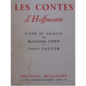 LYON Raymond SAGUER Louis Les Contes d'Hoffmann Offenbach Dédicace 1948