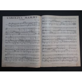 JAMES Billy Carolina Mammy Chant Piano 1924