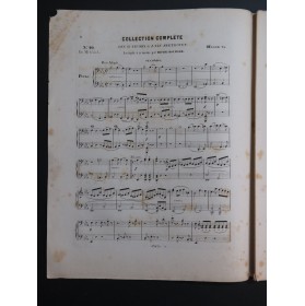 BEETHOVEN Quatuor op 74 No 10 Mi bémol Piano 4 mains ca1860