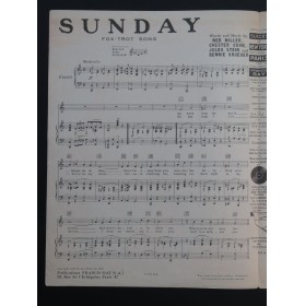 MILLER N. COHN Ch. STEIN J. KRUEGER B. Sunday Chant Piano 1927