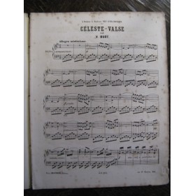 BUOT V. Céleste Valse Piano 1869