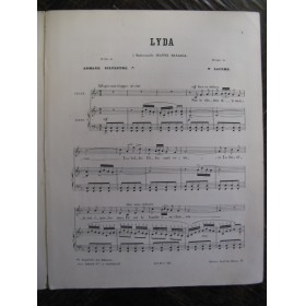 LACOME Paul Lyda Chant Piano 1881