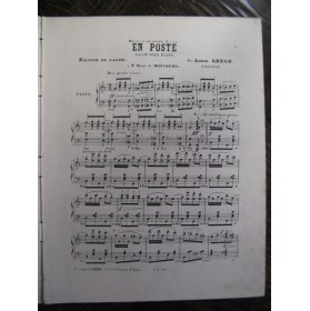 GREGH Louis En Poste Piano 1873