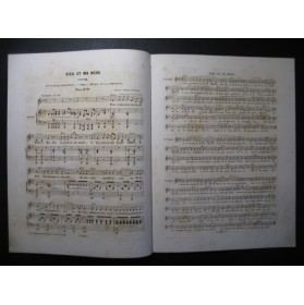HENRION Paul Dieu et ma Mère Chant Piano 1848