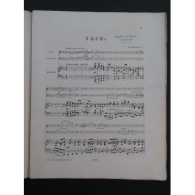 BRUCH Max Trio op 5 Piano Violon Violoncelle ca1872