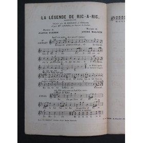 La Légende de Ric-à-Ric André Malfeÿt Chant ca1880