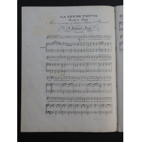 FRAY Alphonse La Jeune Veuve Chant Piano ca1830