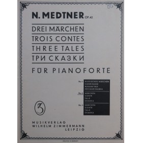 MEDTNER N. Märchen op 42 Piano 1925