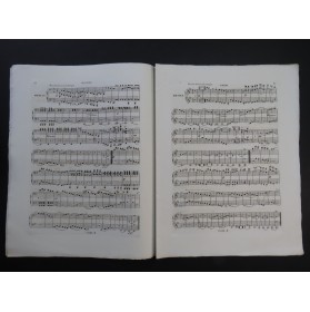 WEBER Sonate op 70 Piano 4 mains ca1860