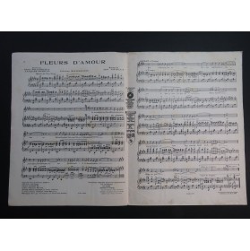 PADILLA José Fleurs D'Amour Chant Piano 1925