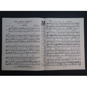 GAY Noel GRAHAM Harry The King's Horses Chant Piano 1930