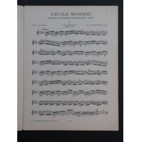 WIENIAWSKI Henri L'Ecole Moderne Etudes Caprices op 10 Violon