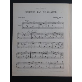 JOUVE Edouard Célèbre Pas de Quatre Piano