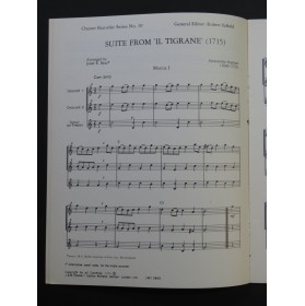SCARLATTI Alessandro Suite from Il Tigrane Flûtes à bec 1975