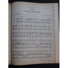 BOREL-CLERC Ch. 1804 Marche Française Chant Piano 1903