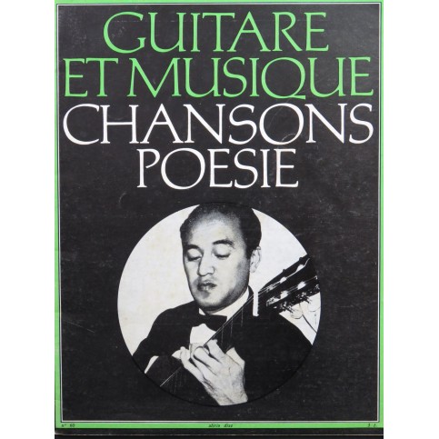 Guitare et Musique Chansons Poésie No 60 Revue Guitare 1970