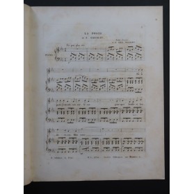 SCHUBERT Franz La Poste Chant Piano ca1840