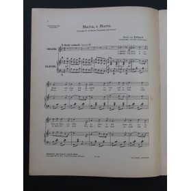GILBERT Maria O Marie Chant Piano 1915